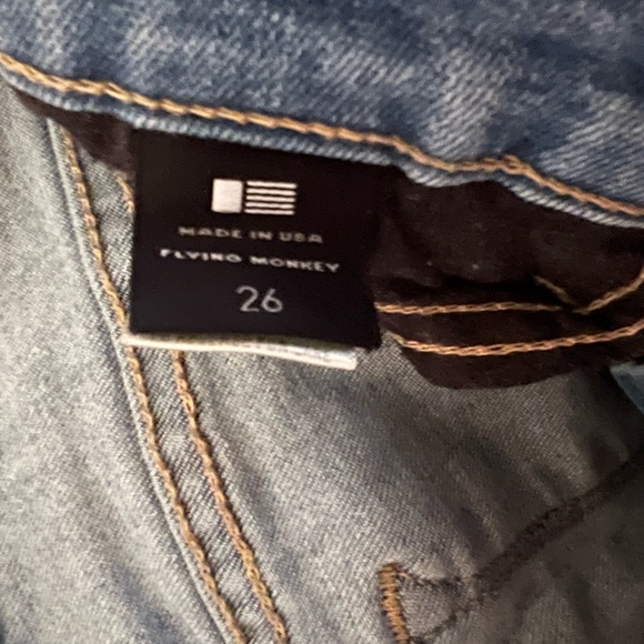 Flying Monkey Deconstructed Low Rise Skinny Jeans Sz 26 - Picture 3 of 7